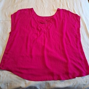 Torrid women's bright pink blouse size 4